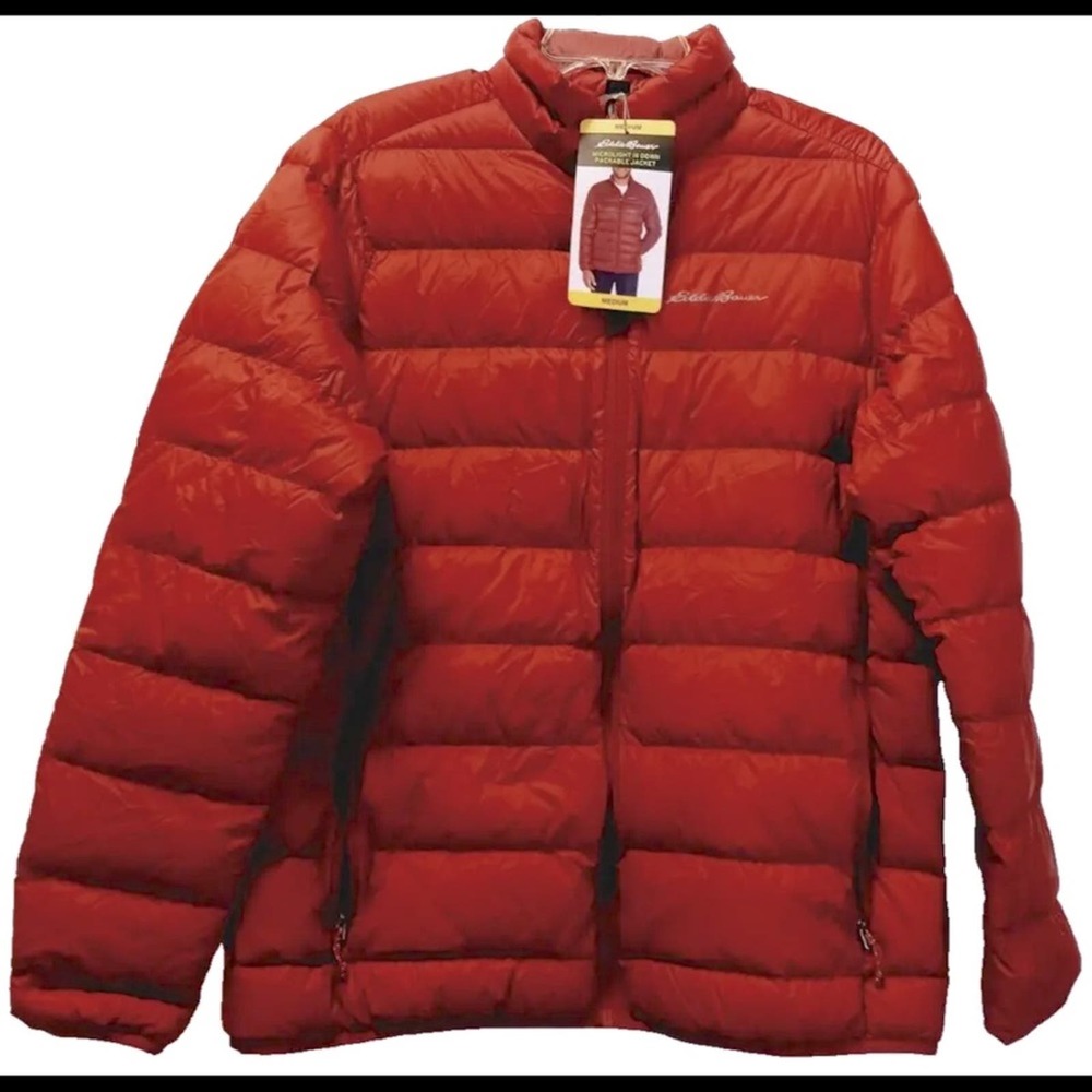 Eddie Bauer Men’s Microlight Down Packable Jacket, Lightweight, Size XL, NWT